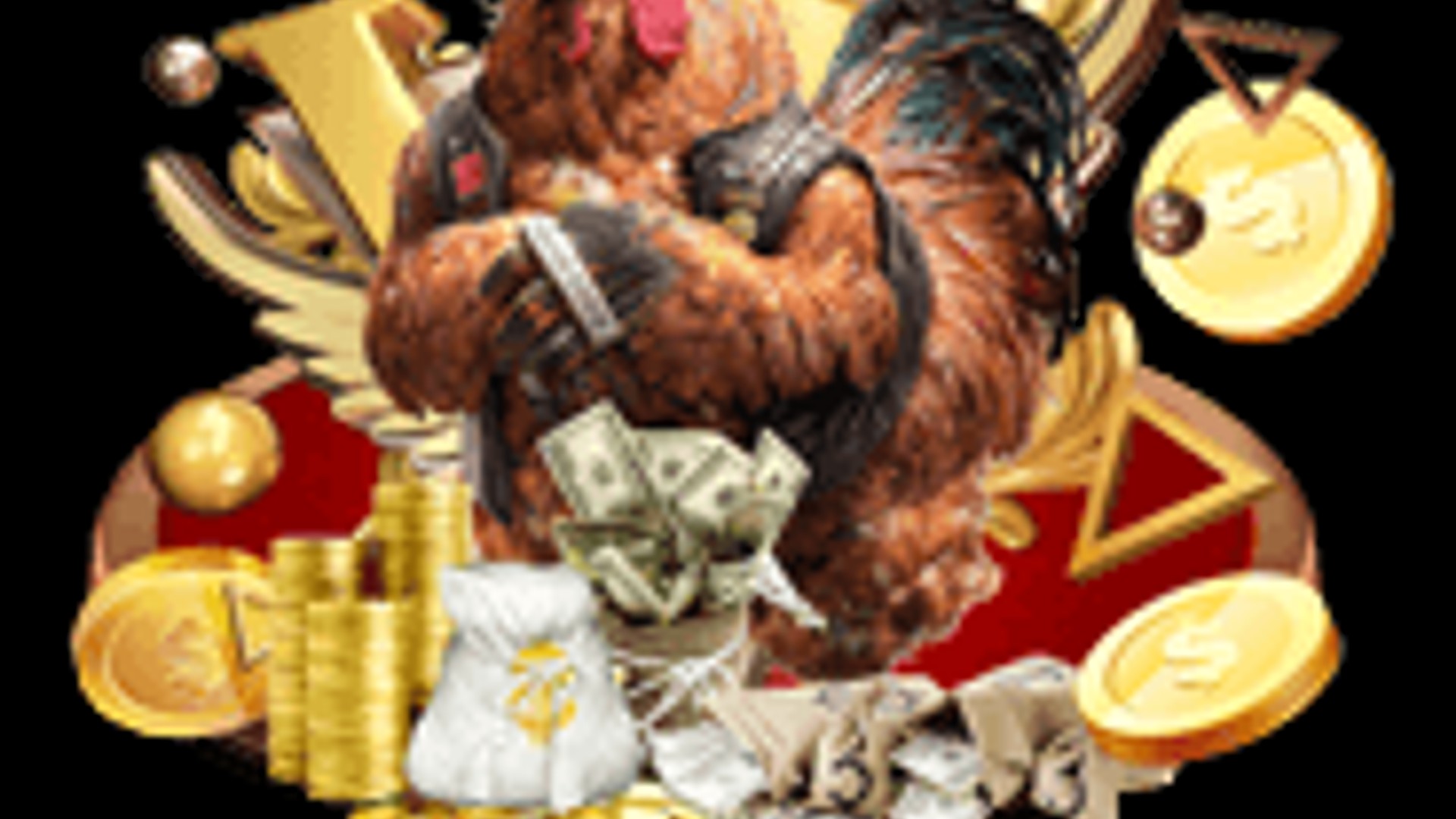 Hình ảnh một sự kiện đá gà trực tiếp đang được phát sóng với công nghệ hiện đại