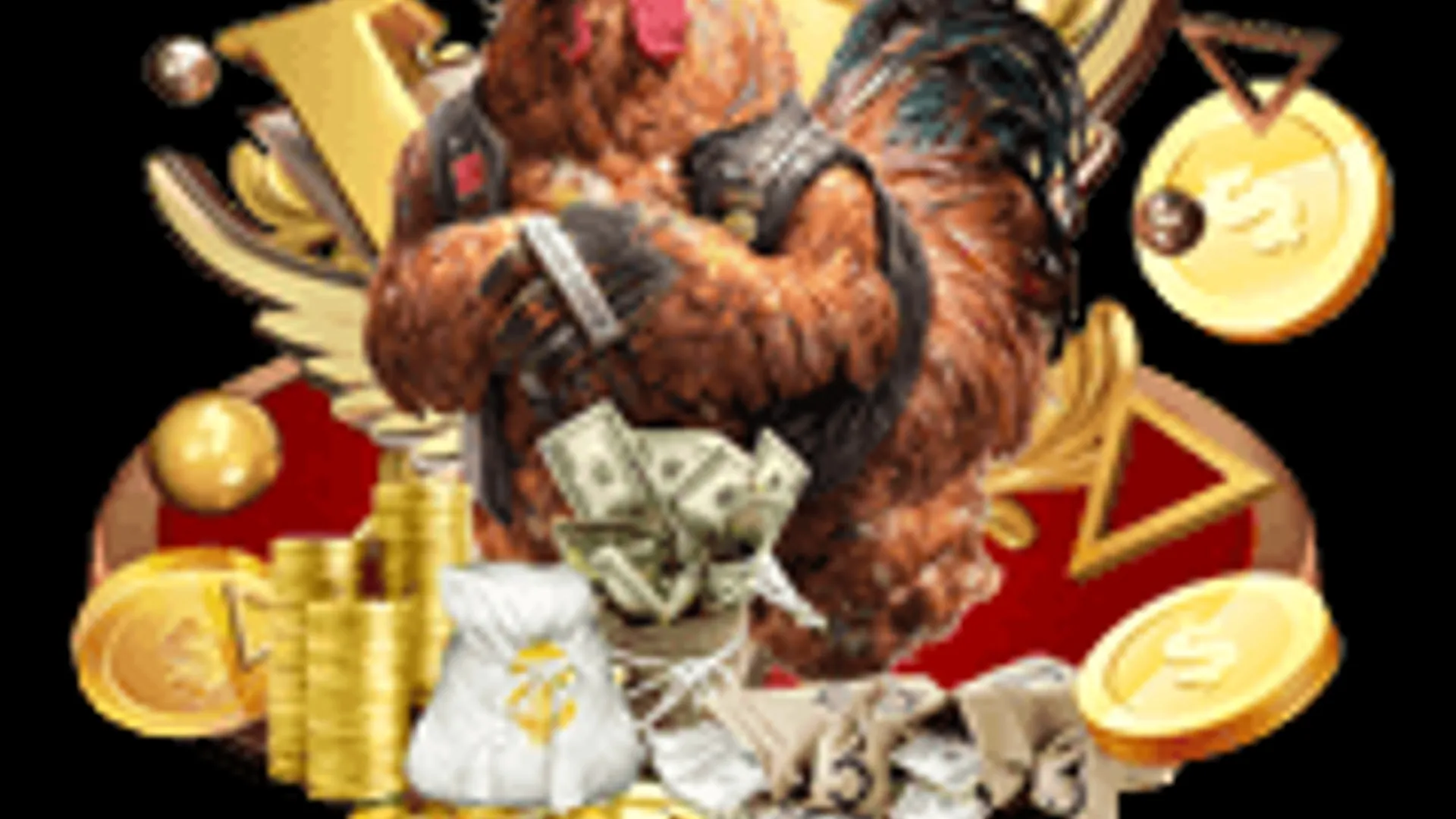 Hình ảnh một sự kiện đá gà trực tiếp đang được phát sóng với công nghệ hiện đại